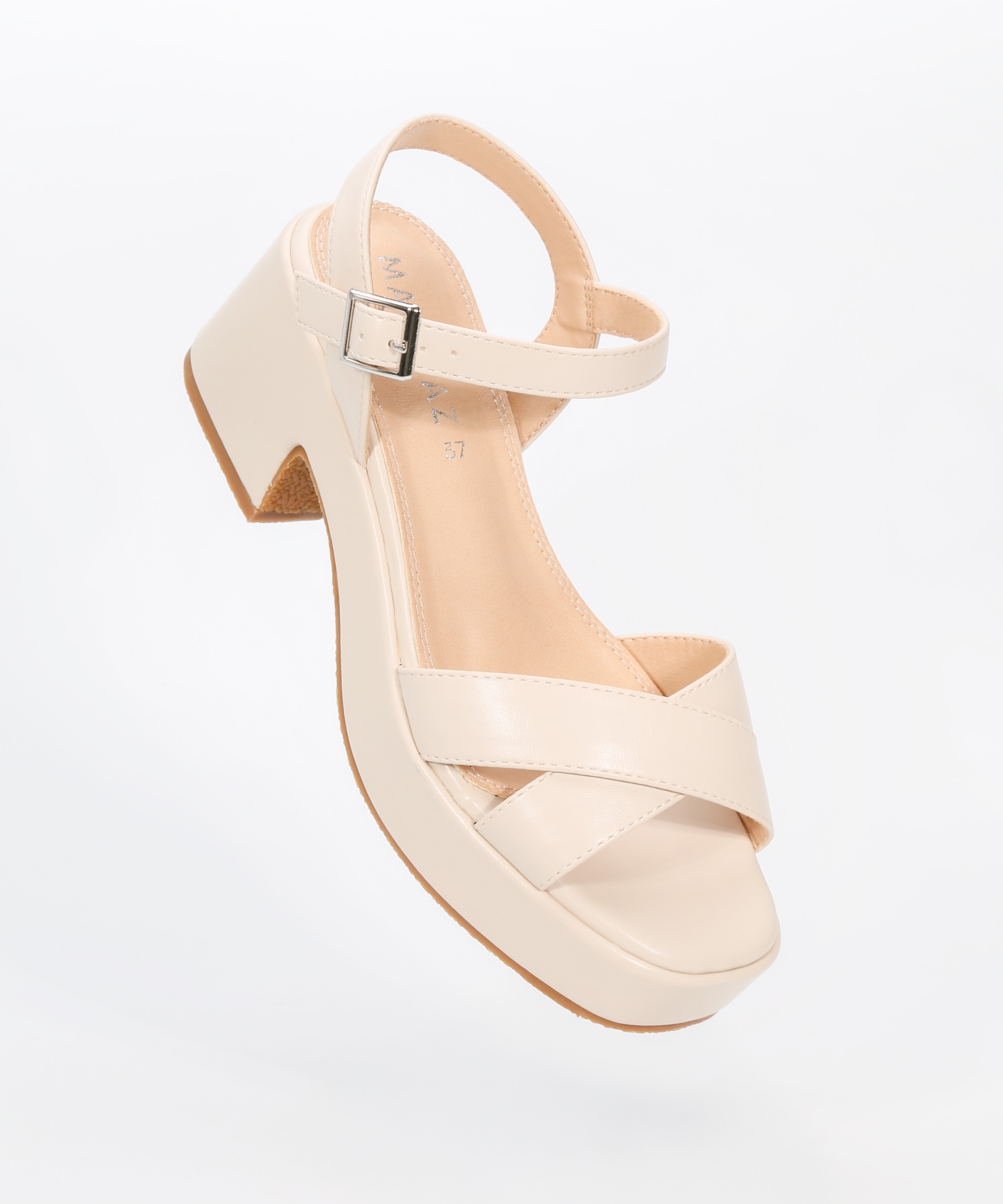 Sand&aacute;lia plataforma tiras cruzadas image number null